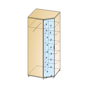 Грейс Шкаф ШК-5012 (2264х889х889 мм)
