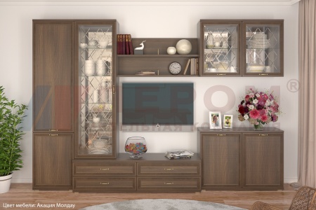 Гостиная-Стенка Карина-08 (В-2224 х Ш-3240 х Г-448 мм)